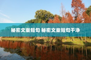 秘密文案短句 秘密文案短句干净 秘密文案短句 秘密文案短句干净