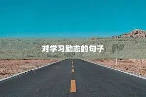 对学习励志的句子 对学习励志的句子