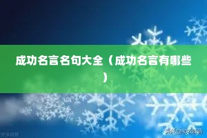 �ɹ����������ȫ���ɹ���������Щ��