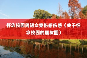 怀念校园简短文案伤感伤感(关于怀念校园的朋友圈) 怀念校园简短文案伤感伤感(关于怀念校园的朋友圈)
