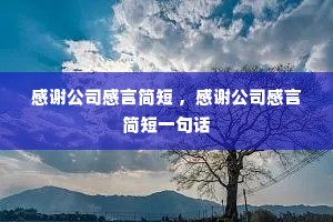 ��л��˾���Լ�� ����л��˾���Լ��һ�仰