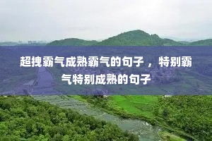 超拽霸气成熟霸气的句子 ,特别霸气特别成熟的句子 超拽霸气成熟霸气的句子 ,特别霸气特别成熟的句子